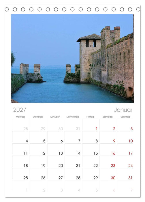 Gardasee (CALVENDO Tischplaner A5H 2027)