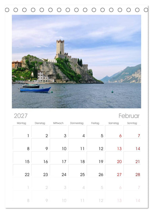 Gardasee (CALVENDO Tischplaner A5H 2027)