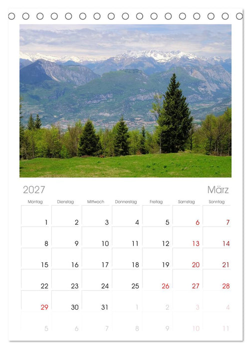 Gardasee (CALVENDO Tischplaner A5H 2027)