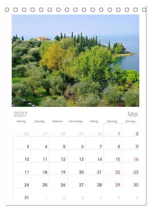 Gardasee (CALVENDO Tischplaner A5H 2027)