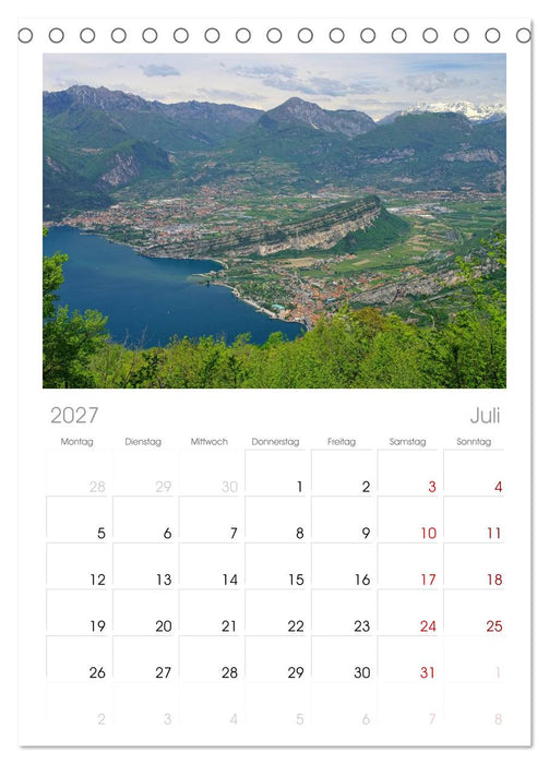 Gardasee (CALVENDO Tischplaner A5H 2027)