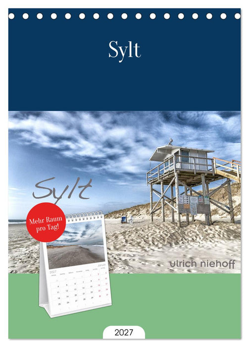 Sylt (CALVENDO Tischplaner A5H 2027)