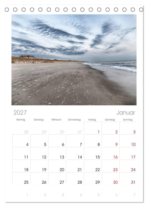 Sylt (CALVENDO Tischplaner A5H 2027)