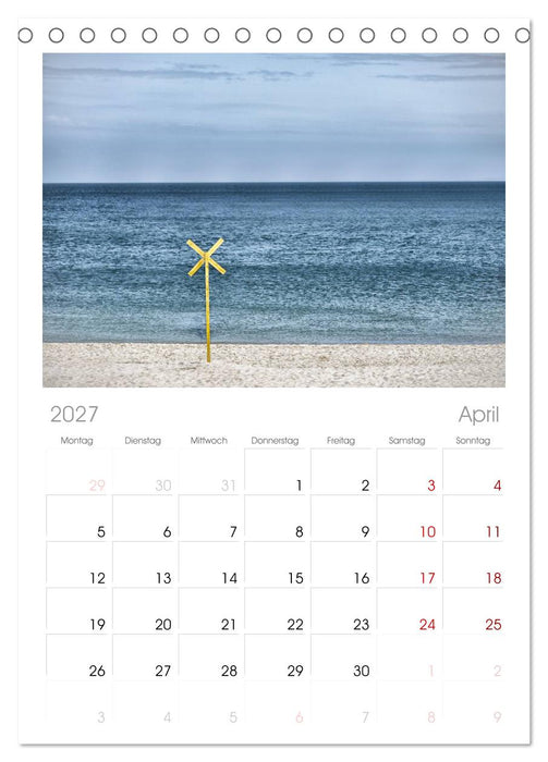 Sylt (CALVENDO Tischplaner A5H 2027)