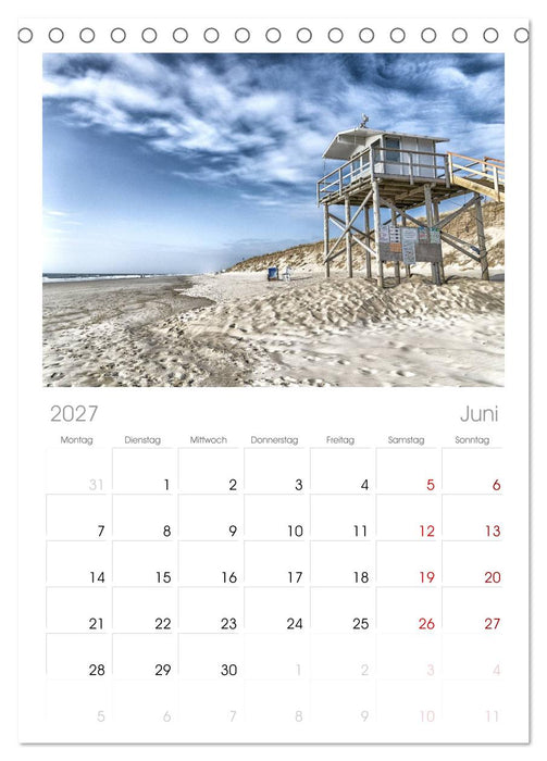 Sylt (CALVENDO Tischplaner A5H 2027)