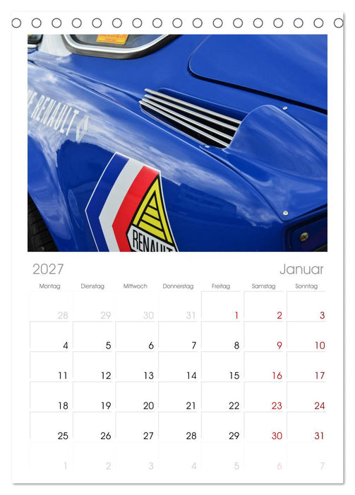 Renault Alpine A110 (CALVENDO Tischplaner A5H 2027)