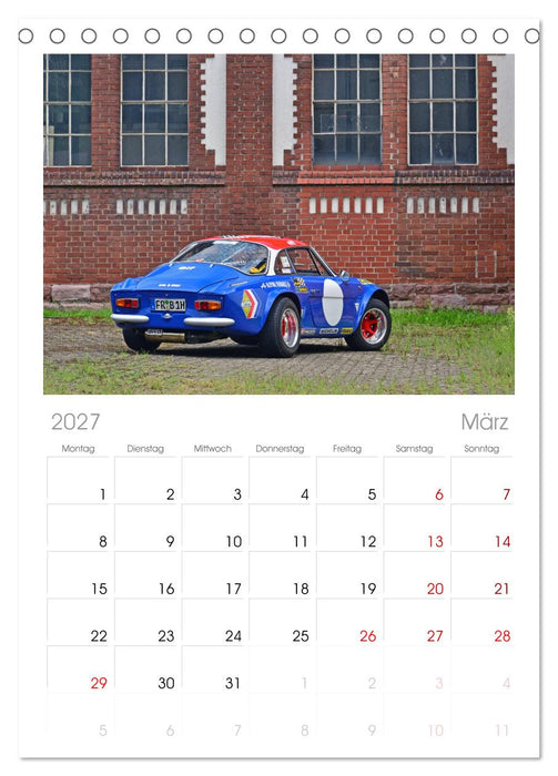 Renault Alpine A110 (CALVENDO Tischplaner A5H 2027)