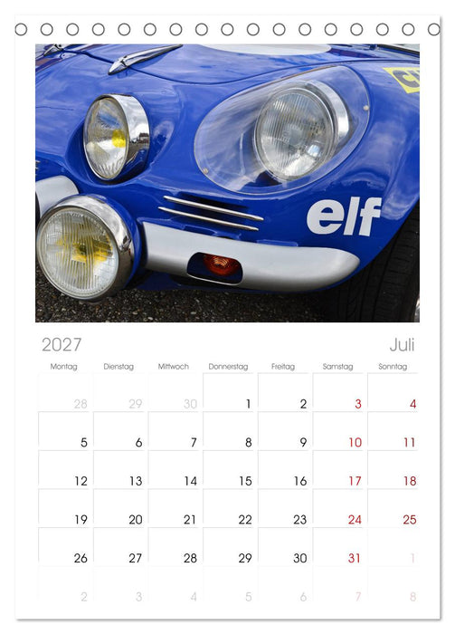 Renault Alpine A110 (CALVENDO Tischplaner A5H 2027)