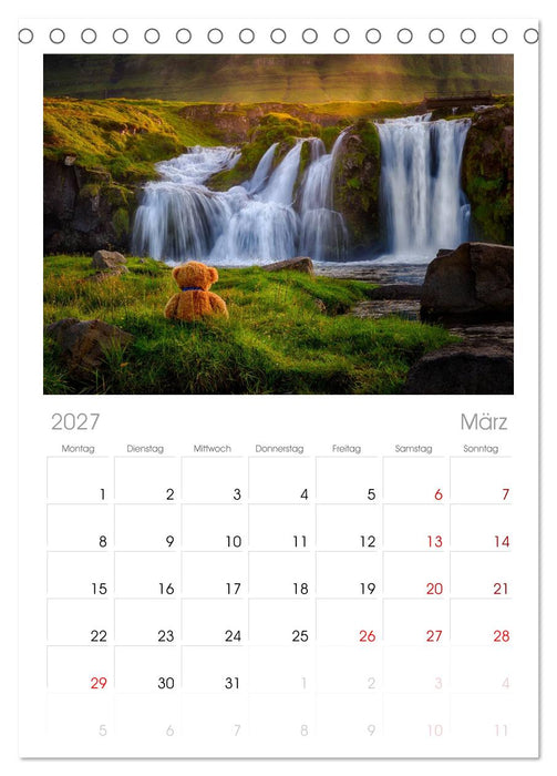 Travelling Teddy (CALVENDO Tischplaner A5H 2027)