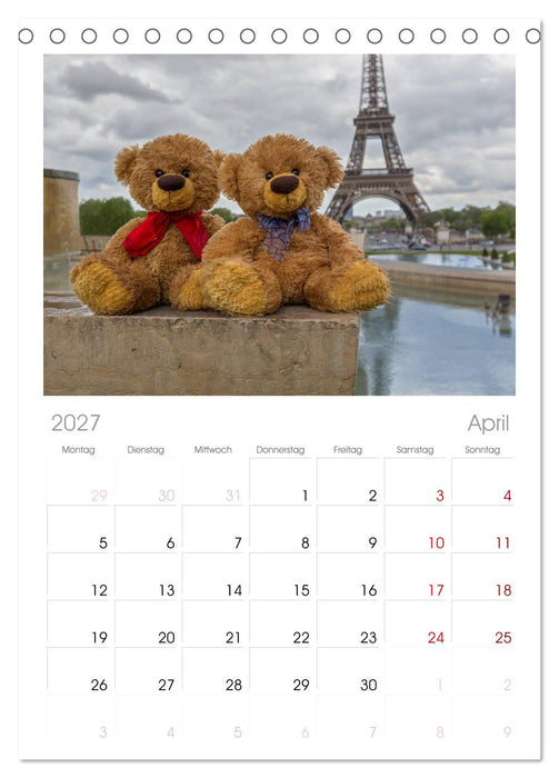 Travelling Teddy (CALVENDO Tischplaner A5H 2027)