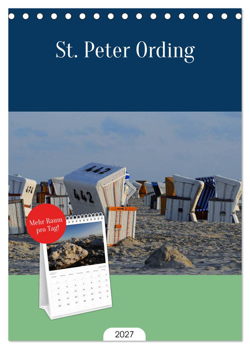 St. Peter Ording (CALVENDO Tischplaner A5H 2027)