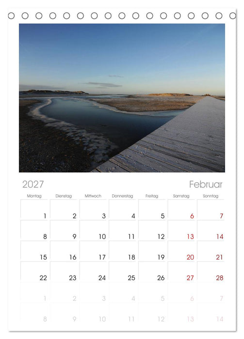 St. Peter Ording (CALVENDO Tischplaner A5H 2027)