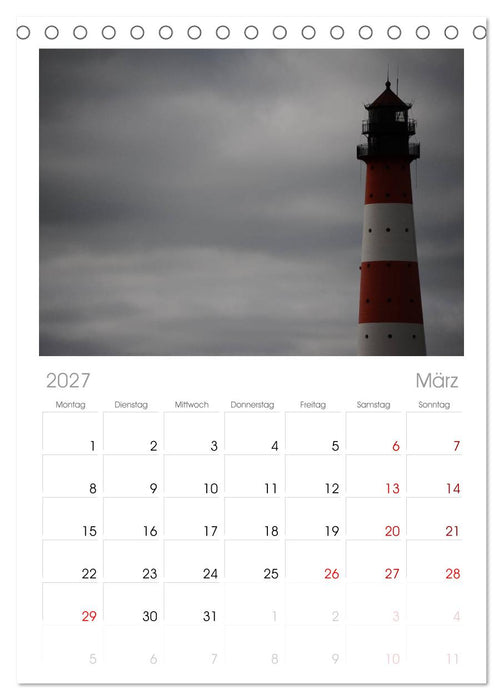 St. Peter Ording (CALVENDO Tischplaner A5H 2027)