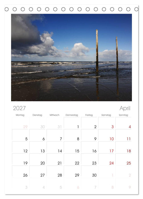 St. Peter Ording (CALVENDO Tischplaner A5H 2027)