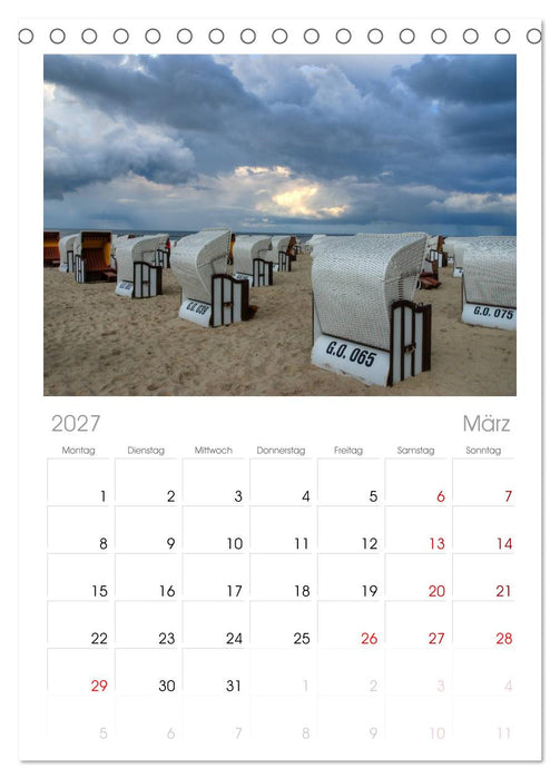 Meine Ostsee (CALVENDO Tischplaner A5H 2027)