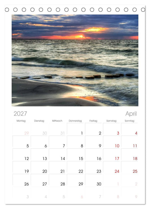 Meine Ostsee (CALVENDO Tischplaner A5H 2027)