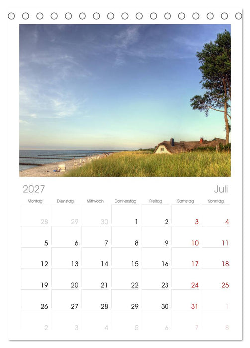 Meine Ostsee (CALVENDO Tischplaner A5H 2027)