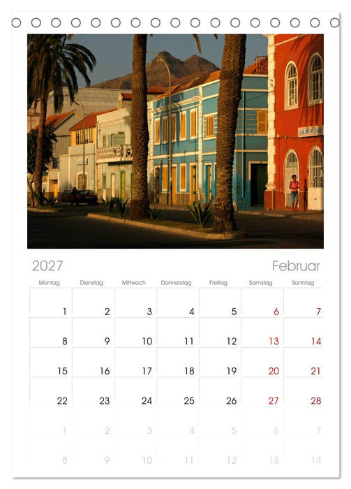 Kap Verde (CALVENDO Tischplaner A5H 2027)