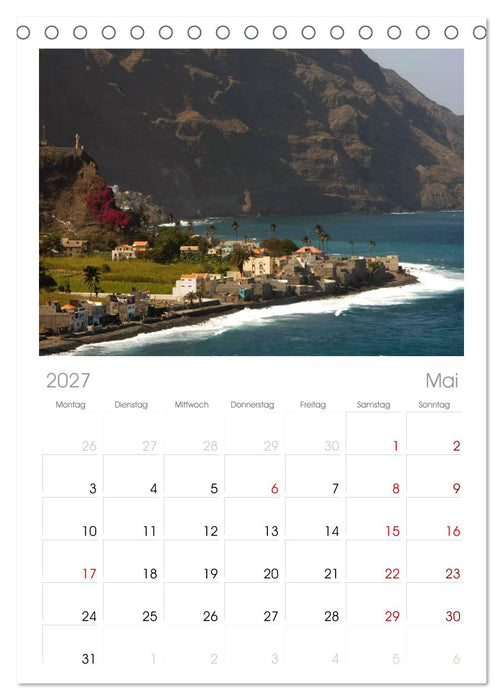 Kap Verde (CALVENDO Tischplaner A5H 2027)