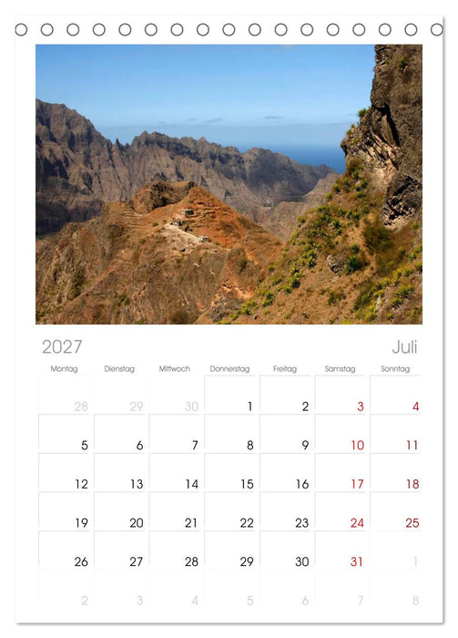 Kap Verde (CALVENDO Tischplaner A5H 2027)