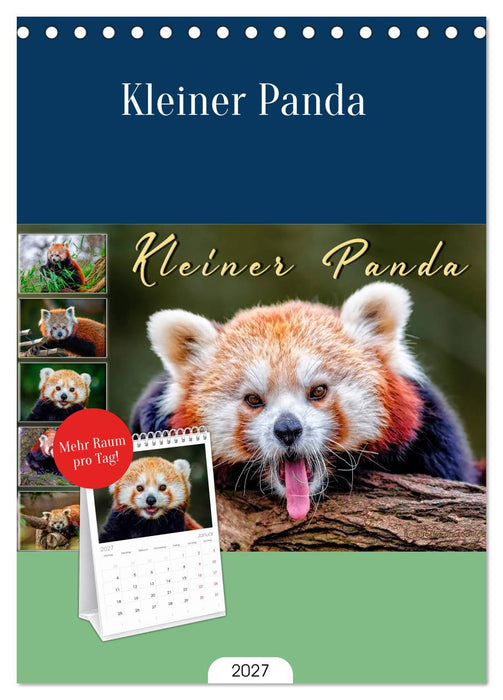 Kleiner Panda (CALVENDO Tischplaner A5H 2027)
