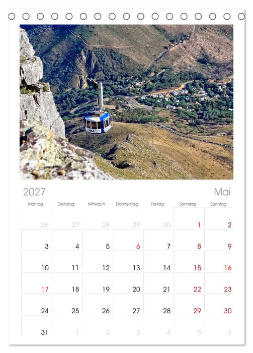 Abenteuer Seilbahn (CALVENDO Tischplaner A5H 2027)