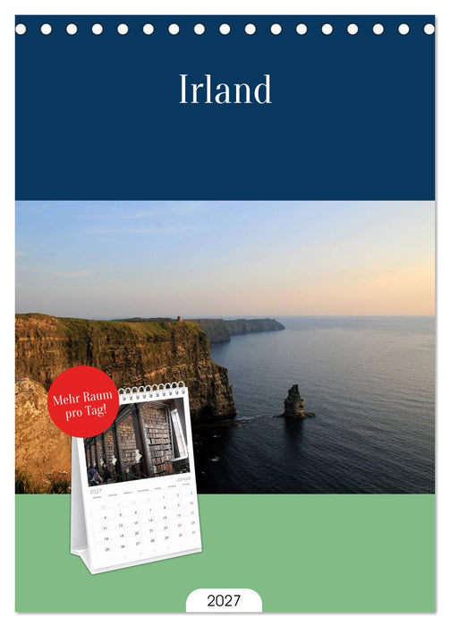 Irland (CALVENDO Tischplaner A5H 2027)
