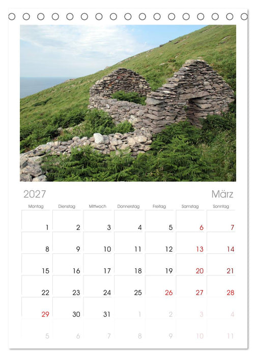 Irland (CALVENDO Tischplaner A5H 2027)