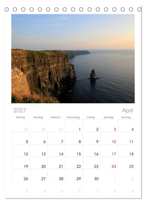 Irland (CALVENDO Tischplaner A5H 2027)