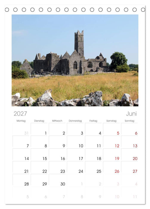 Irland (CALVENDO Tischplaner A5H 2027)