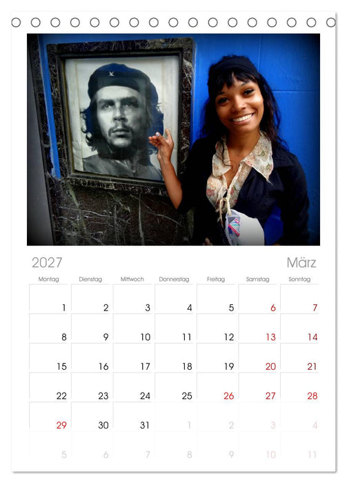 CHE GUEVARA (CALVENDO Tischplaner A5H 2027)