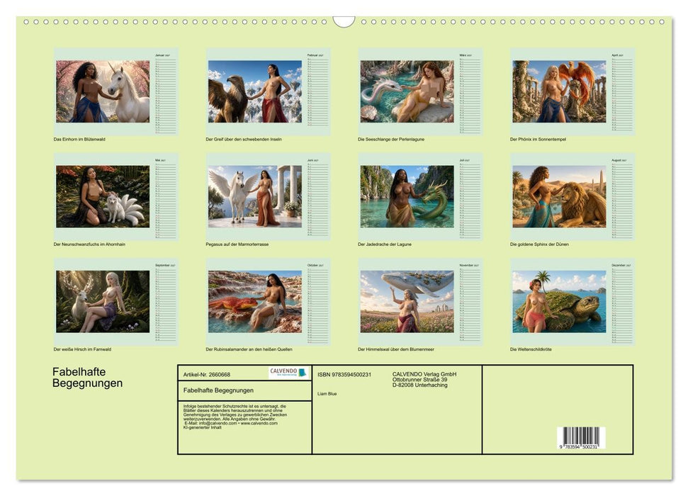 Fabelhafte Begegnungen (CALVENDO Wandkalender 2027)