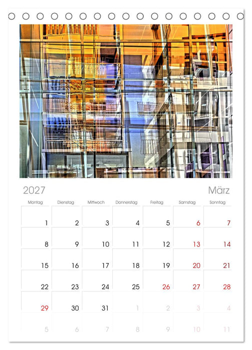 Abstrakt (CALVENDO Tischplaner A5H 2027)