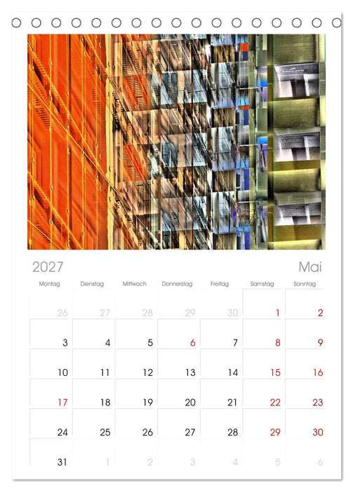 Abstrakt (CALVENDO Tischplaner A5H 2027)
