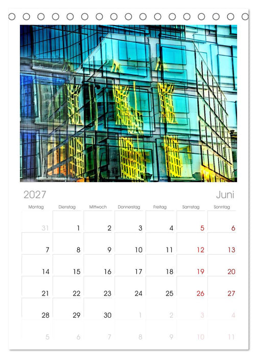 Abstrakt (CALVENDO Tischplaner A5H 2027)