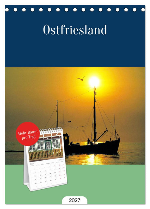 Ostfriesland (CALVENDO Tischplaner A5H 2027)