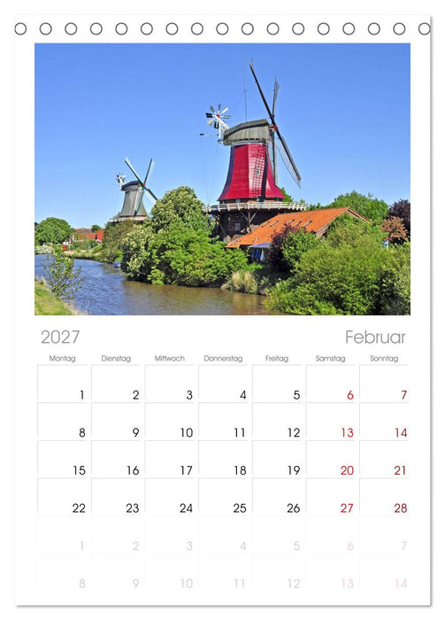 Ostfriesland (CALVENDO Tischplaner A5H 2027)