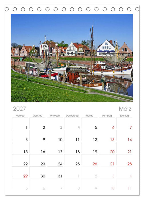 Ostfriesland (CALVENDO Tischplaner A5H 2027)