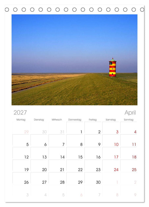 Ostfriesland (CALVENDO Tischplaner A5H 2027)
