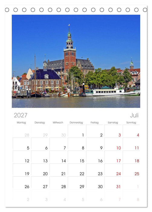 Ostfriesland (CALVENDO Tischplaner A5H 2027)