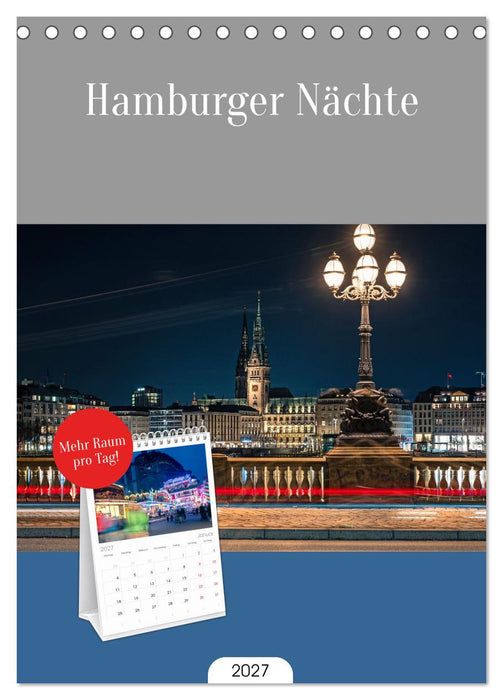 Hamburger Nächte (CALVENDO Tischplaner A5H 2027)