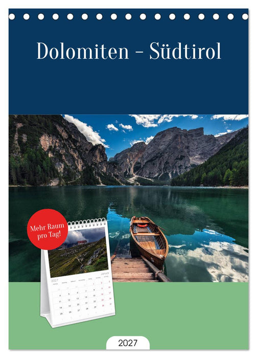 Dolomiten - Südtirol (CALVENDO Tischplaner A5H 2027)