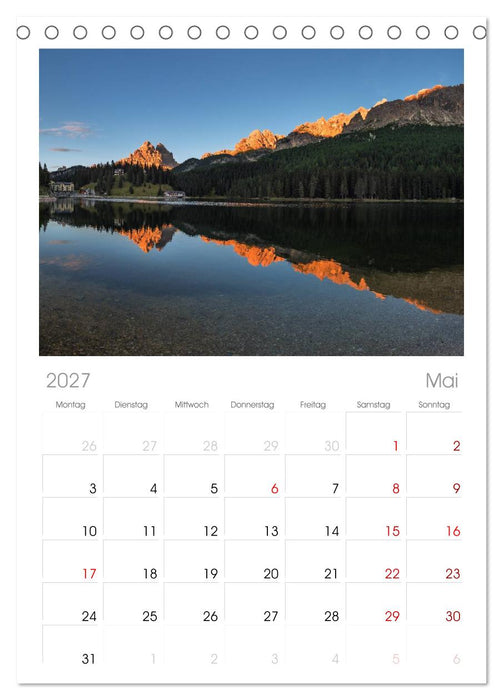 Dolomiten - Südtirol (CALVENDO Tischplaner A5H 2027)