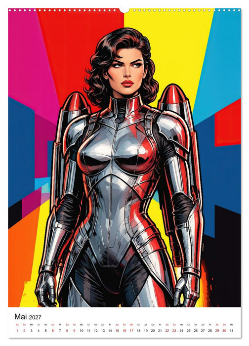 Comic Pop Art RETRO HELDEN (CALVENDO Premium Wandkalender 2027)