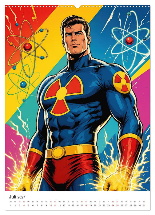 Comic Pop Art RETRO HELDEN (CALVENDO Premium Wandkalender 2027)