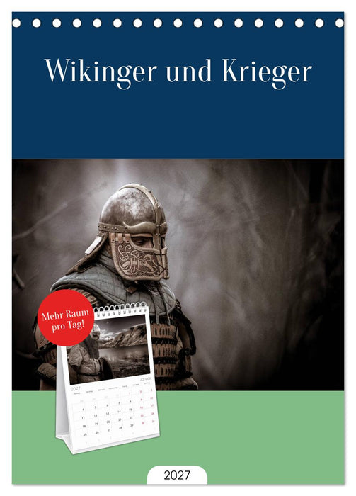 Wikinger und Krieger (CALVENDO Tischplaner A5H 2027)