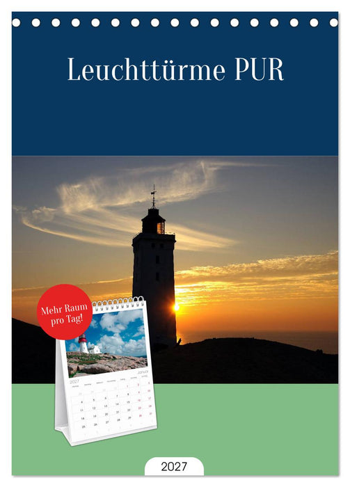 Leuchttürme PUR (CALVENDO Tischplaner A5H 2027)