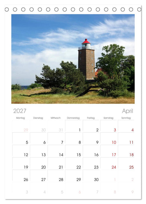 Leuchttürme PUR (CALVENDO Tischplaner A5H 2027)