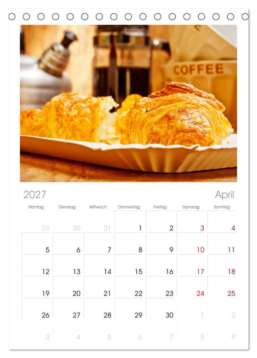 KAFFEE 2027 (CALVENDO Tischplaner A5H 2027)