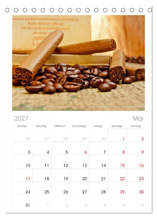 KAFFEE 2027 (CALVENDO Tischplaner A5H 2027)
